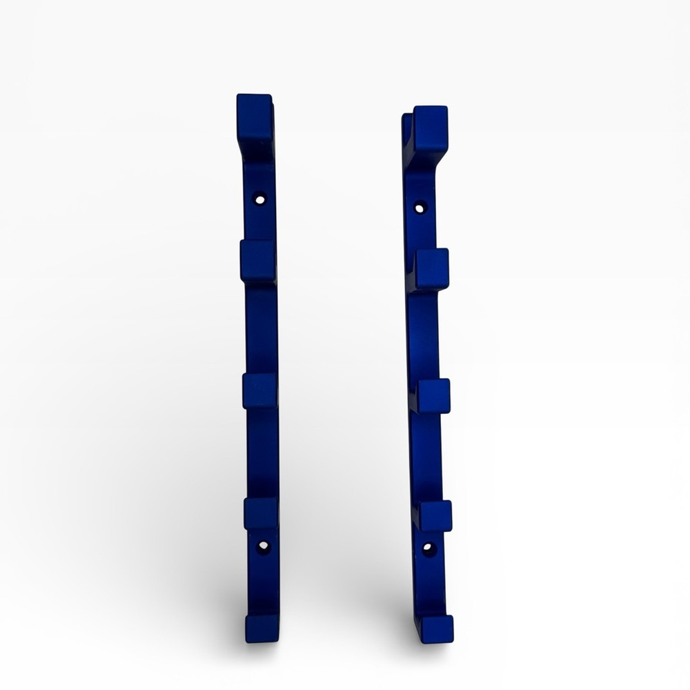 Two Wall Rack Hooks Blue Cast Iron - Picture 4 of 16